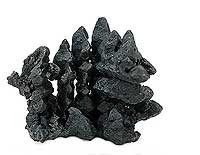 Acanthite, Imiter mine, Ouarzazate Province, Morocco, 1.9 x 2.4 x 2.8 cm; Rob Lavinsky photo